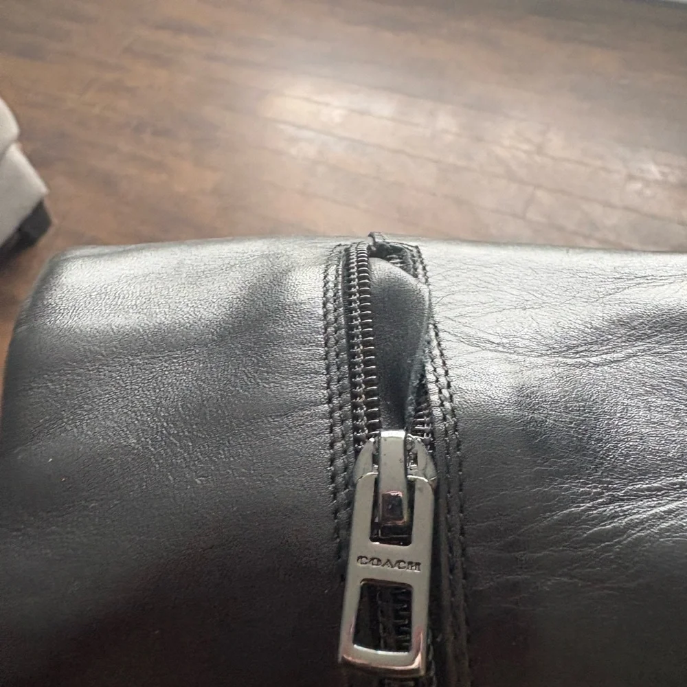 Coach Jade Black Tall leather boots with studded trim - Picture 12 of 14